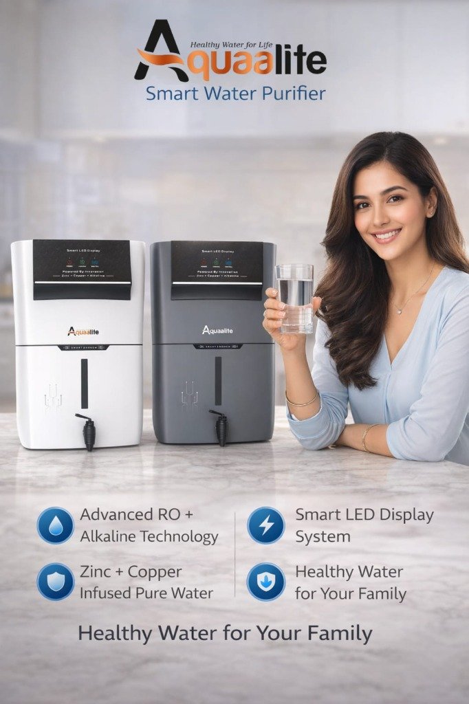 AQUAALITE premium smart water purifier campaign featuring Cervo series